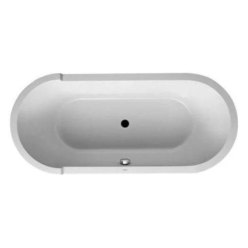 Duravit Starck badekar m/2 ryglæn, indmuring, 180x80 cm, hvid