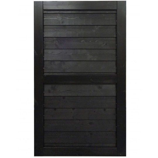Frøslev FT Systemhegn, 120 x 162 cm låge sortmalet klink