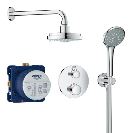 Grohe Grohtherm Rainshower Cosmopolitan 160 brusesystem m/termostat, krom
