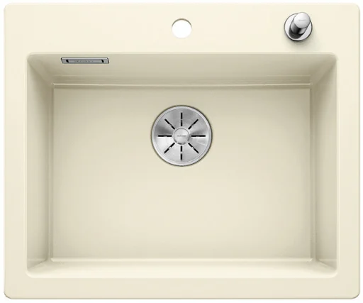 Blanco Palona 6 KP MXI Køkkenvask 61,5x51 cm m /InFino kurveventil, Keramisk porcelæn, magnolia