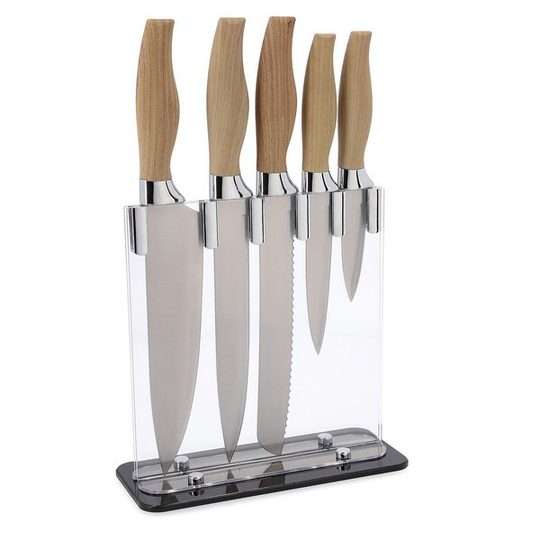 Sæt med køkkenknive og holder Quid Baobab (5 pcs)