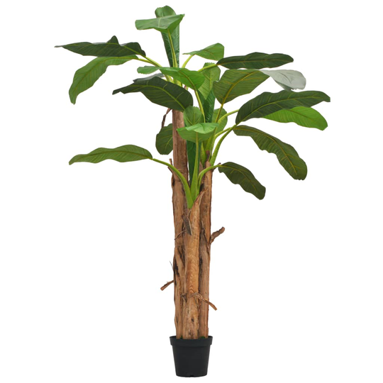 vidaXL kunstig bananplante med krukke 250 cm grøn