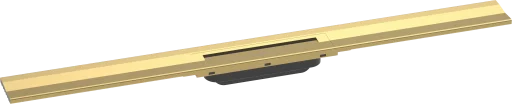 Hansgrohe Raindrain Flex afløbsrende, vægmontering, 900 mm, poleret guld