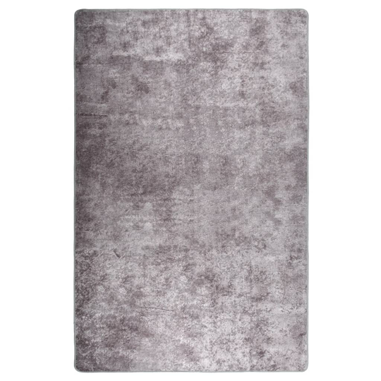 vidaXL tæppe 80x150 cm skridsikkert og vaskbart grå