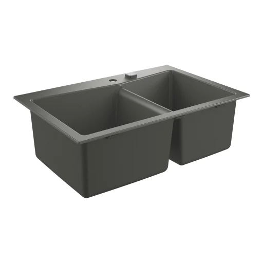 Grohe K700 kompositvask, 2 kummer, 83,8x55,9 cm, grå granit