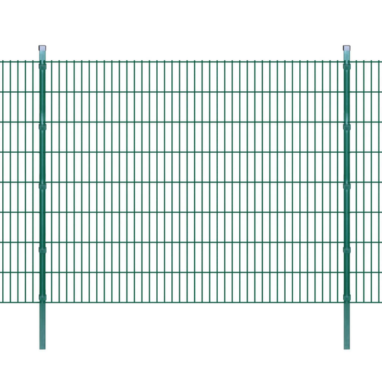 vidaXL Havehegn med stolper 2008x1630 mm. 22 m Grøn
