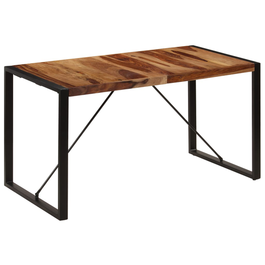 vidaXL spisebord 140 x 70 x 75 cm massivt sheeshamtræ