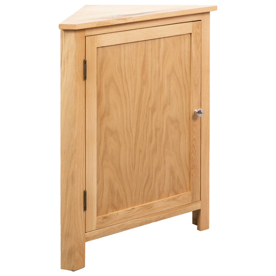 vidaXL hjørneskab 59 x 36 x 80 cm massivt egetræ