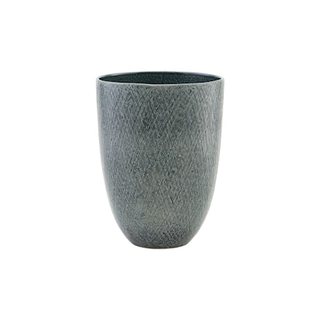 Vase/Krukke, Anil, Blå/Grøn ,h: 23 cm, dia: 16,5 cm