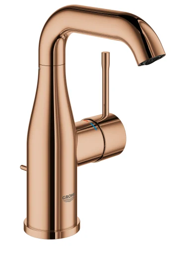 Grohe Essence M-Size håndvaskarmatur m/bundventil, poleret warm sunset