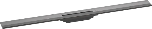 Hansgrohe Raindrain Flex afløbsrende, vægmontering, 1000 mm, børstet sort krom