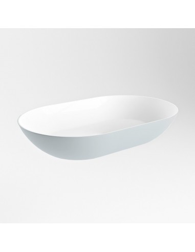 ONNI håndvask 55 x 35 cm Solid surface - Talkum/Babyblå