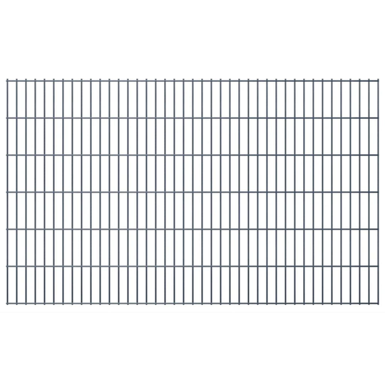 vidaXL havehegnspaneler 2D 2,008x1,23 m 42 m (total længde) grå