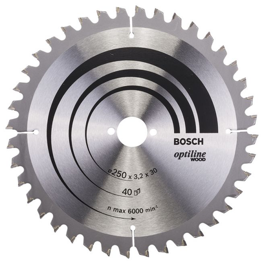 Bosch Kap & Geringsavkl 250x3,2x30 Mm 40 Tdr - 2608640643