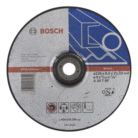 Bosch Slibeskive Metal Ø230x8 - 2608600386