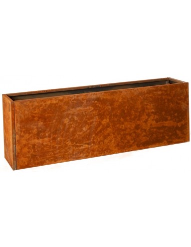 Højbed B25 x L120 x H40 cm uden bund - Rust