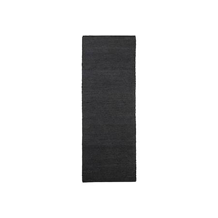 Tæppe Hempi Sort 90x300 cm