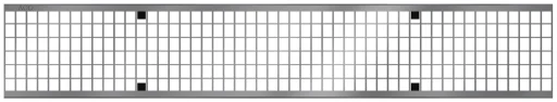 ACO V100 1000 mm galvaniseret maskerist, 40 t