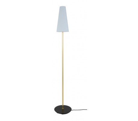 Rhyl Gulvlampe H157 cm 1 x E27 - Grå/Messing