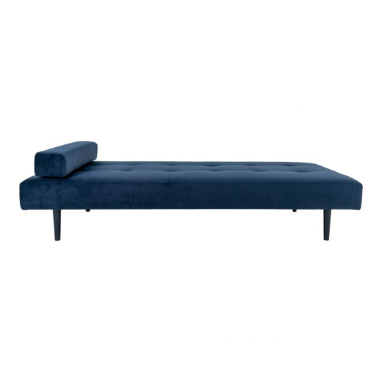 Daybed i mørkeblåt velour med sorte ben HN1005 - 5028012