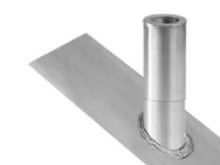 Jual udluftning til 110mm rør - 30° zink, zink flange 300x600mm