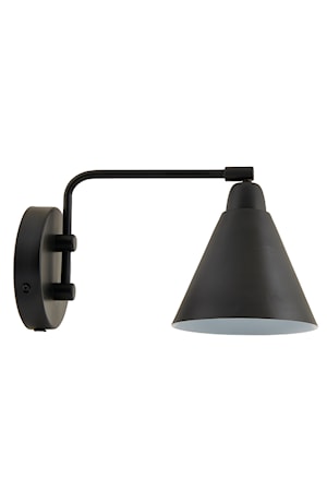 Game væglampe 30 cm - Sort/Hvid