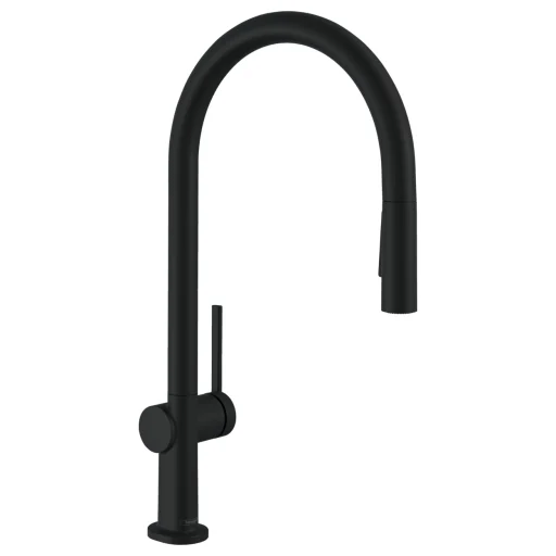 Hansgrohe Talis M54 køkkenarmatur m/udtrækstud, C-tud, 2jet, mat sort