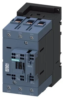 Kontaktor 110A 55KW 3P+1NO+1NC 24V AC fjederklemme 3RT2047-3AB00