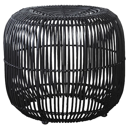 Skammel Modern 52x46 cm - Sort