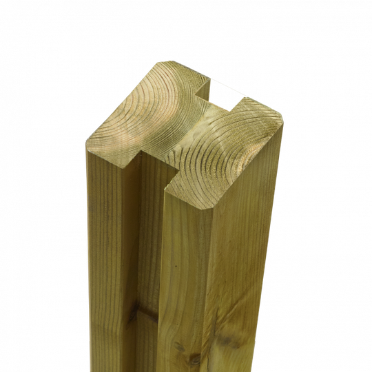 Plus Omlimet profilstolpe m/2 spor 9×9×188 cm - 17742-1