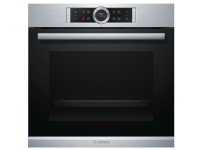 Bosch Serie 8 HRG675BS1S - Ovn - Damp - til indbygning - niche - bredde: 56 cm - dybde: 55 cm - højde: 58.5 cm - med selv-rengøring - Klasse A+ - ru