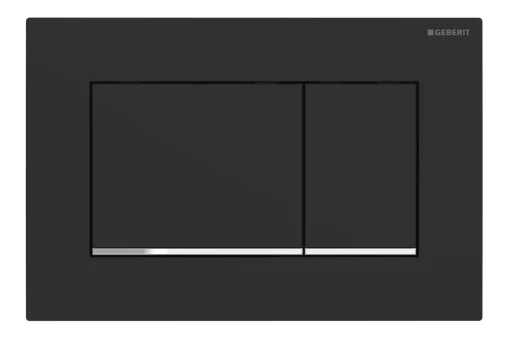 Geberit Sigma 30 betjeningsplade, mat sort/krom