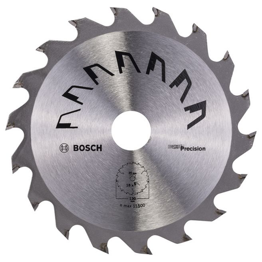 Bosch Rundsavsklinge Precision Ø130x2x20/16 T18 - 2609256846