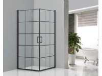 KALMAR SORT BRUSEAFSKÆRMNING 90X90X190