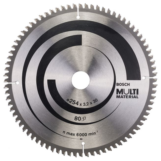 Bosch Rundsavsklinge Ø254x30mm 80t -5gr Alu - 2608640450