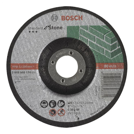 Bosch Skæreskive Sten 125x2,5mm Krøp Std - 2608603174