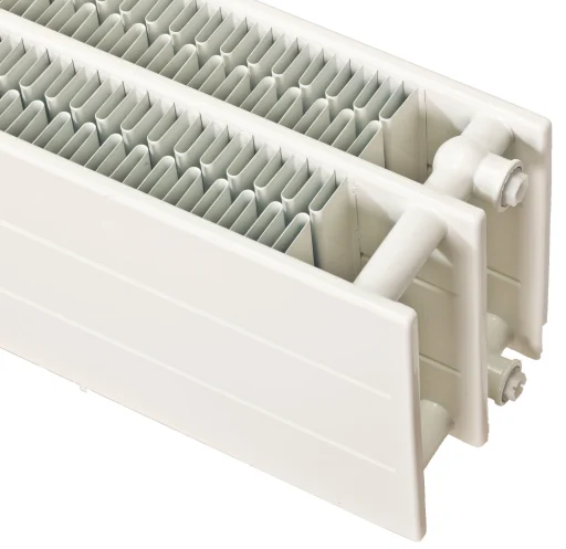 Hudevad LK Tredobbeltplade Lavkonvektor 21 x 80 cm m/fire Konvektorer - 9 m²