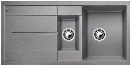 Blanco Metra 6 S UX Køkkenvask 100x50 cm, Silgranit, Aluminium