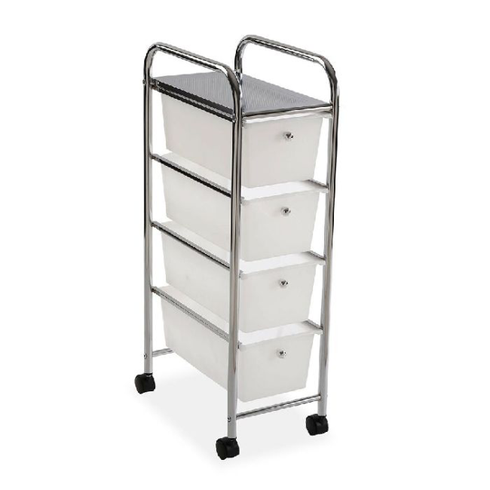 Badeværelse reol Versa Metal Plastik (24 x 81,5 x 39 cm)