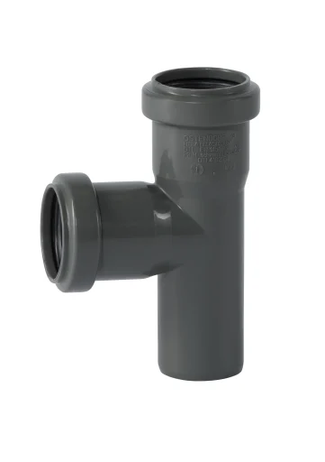 40 mm x 87° Grenrør afløb PP grå