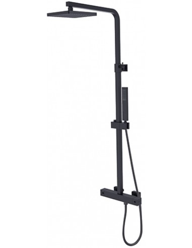 MODERN brusesæt m/termostat H88 - 130 cm - Mat sort