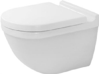 DURAVIT Starck 3 hængeskål med skjult montering og WonderGliss. Boltafstand 180 mm.