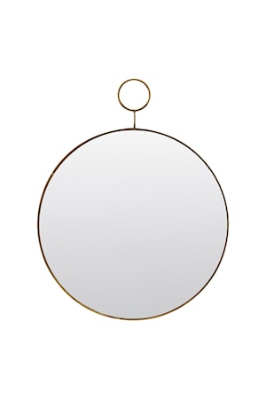 Spejl The Loop Ø 32 cm - Messing