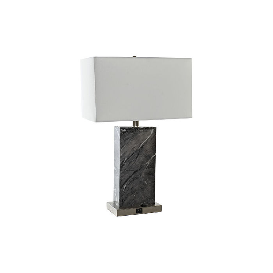Bordlampe DKD Home Decor Sort Marmor 220 V 50 W Moderne (38 x 22,5 x 59,5 cm)