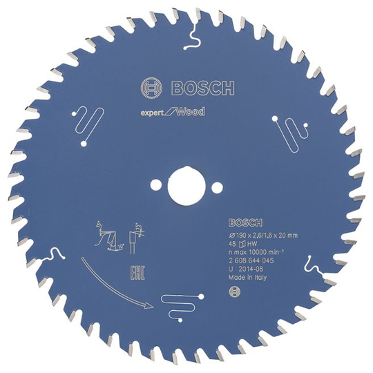 Bosch Rundsavsklinge 190x20x2.6mm 48t Exp Wood - 2608644045