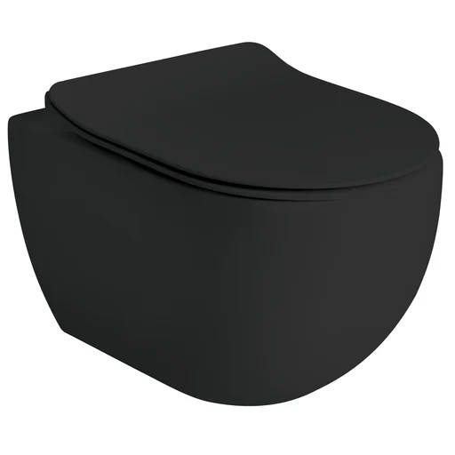 Lavabo Glomp væghængt toilet, rimless, mat sort