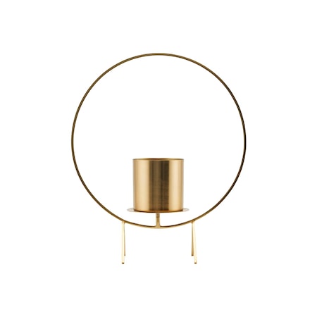 Lysholder Circle Brass 40 cm