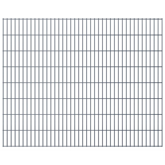 vidaXL havehegnspaneler 2D 2,008x1,63 m 42 m (total længde) grå