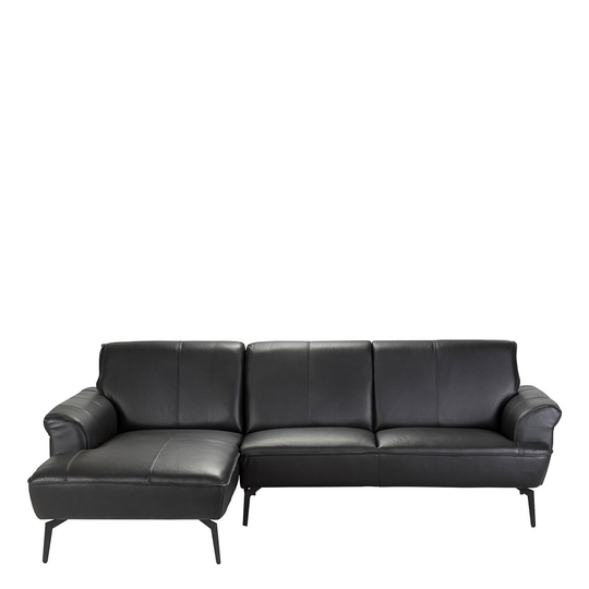 HAMMOND læder sofa venstrevendt (SORT, ONESIZE)