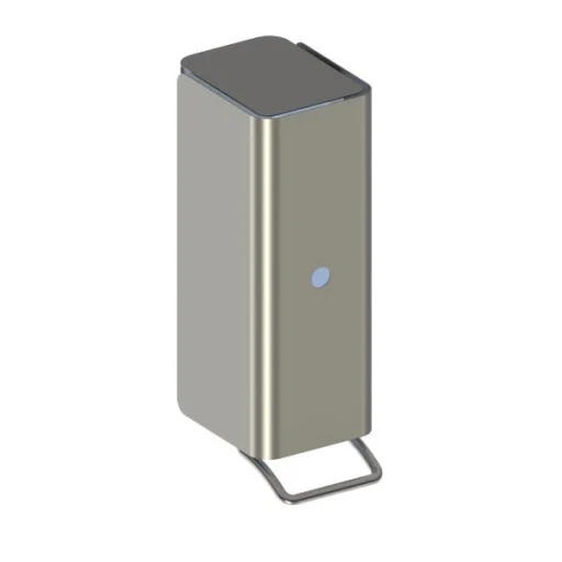 D line Square sæbedispenser, børstet stål